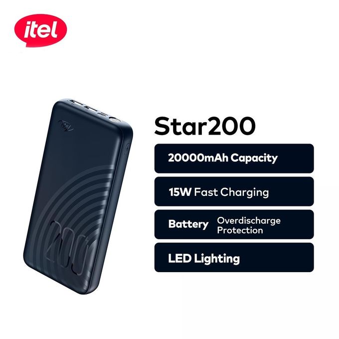itel STAR 20000mAh Mobile Power Bank