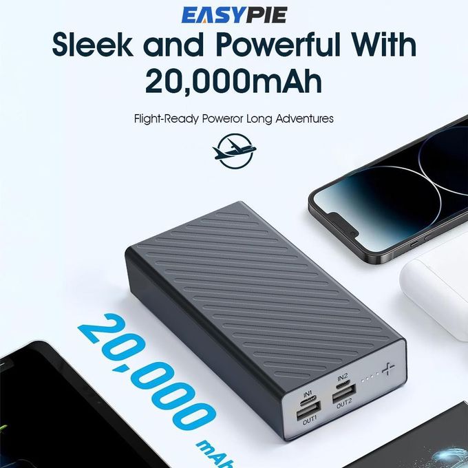 EASYPIE 20000mAh Ultra Slim Power Bank
