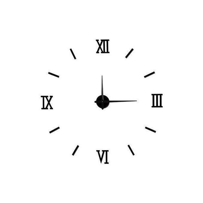 Frameless 3D Mirror DIY Wall Clock