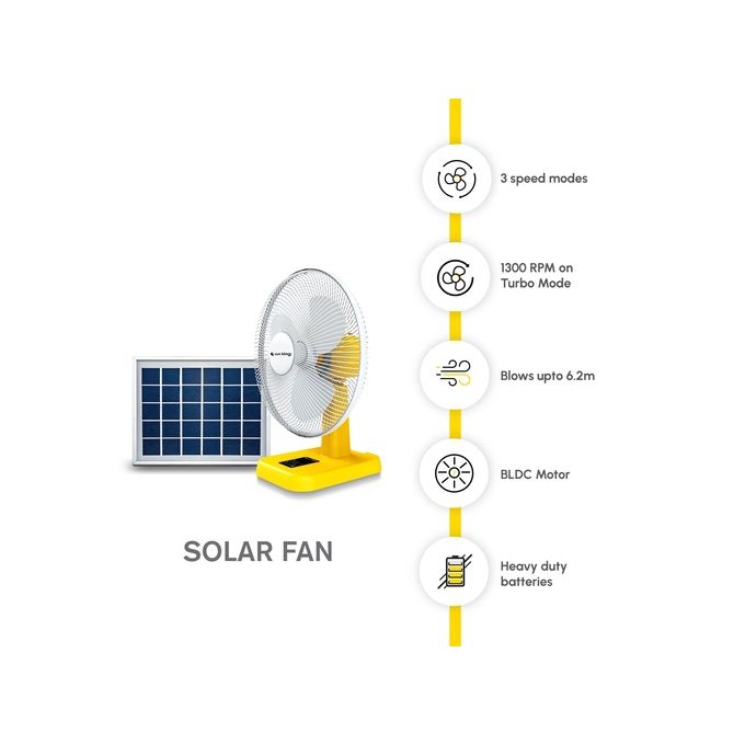 Sun King Rechargeable Solar Fan